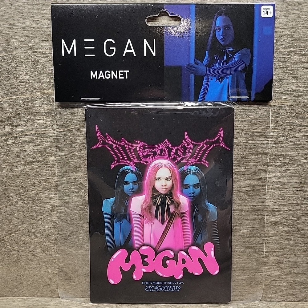 Megan M3GAN Movie Magnet Horror Killer Doll She's More Than A Toy She's Family